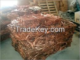 Copper wire scrap, copper cathodes, copper sheets