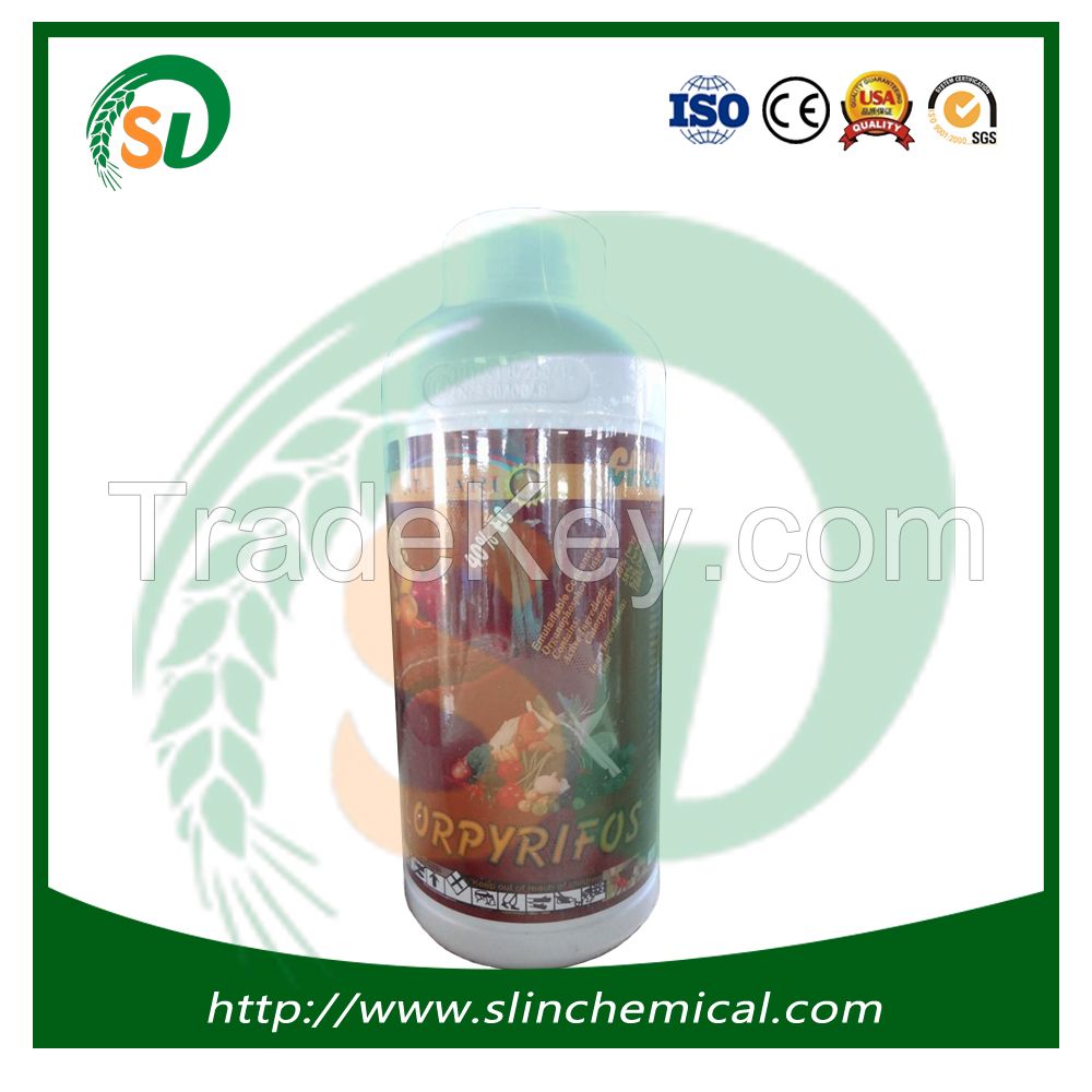 Organic Agrochemical Pest Control Chlorpyriphos Insecticide 97%TC 40%EC 48%EC 480g/L EC 25%GR Made In China