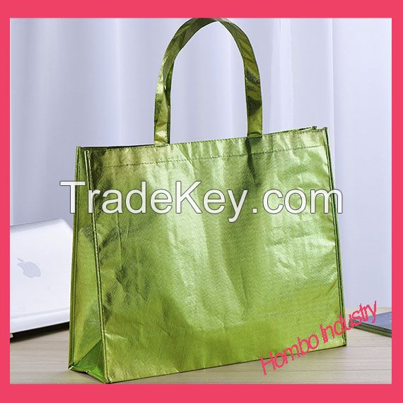 Custom Printed Lamination PP Promotional Shopping Non Woven Tote Bag