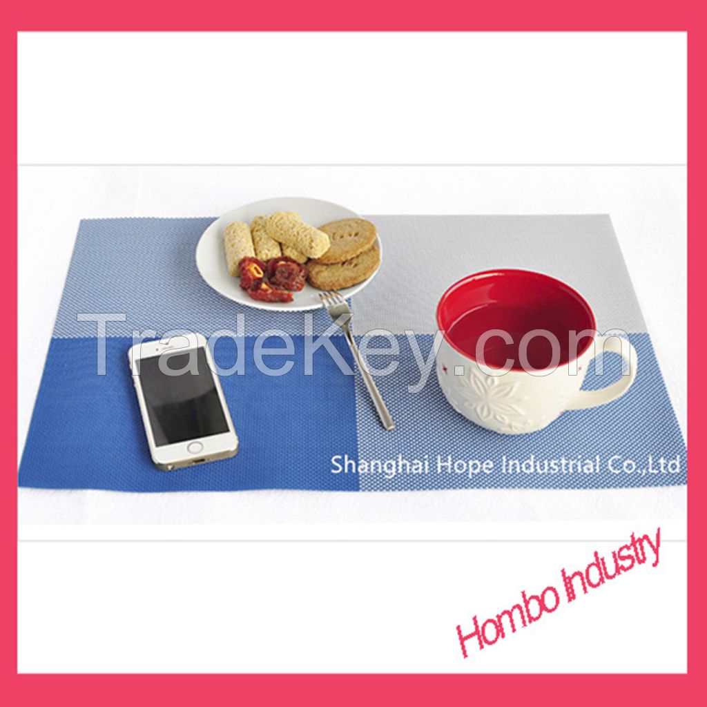Functional Solid Color Placemats Plastic Table Mat/Platemats