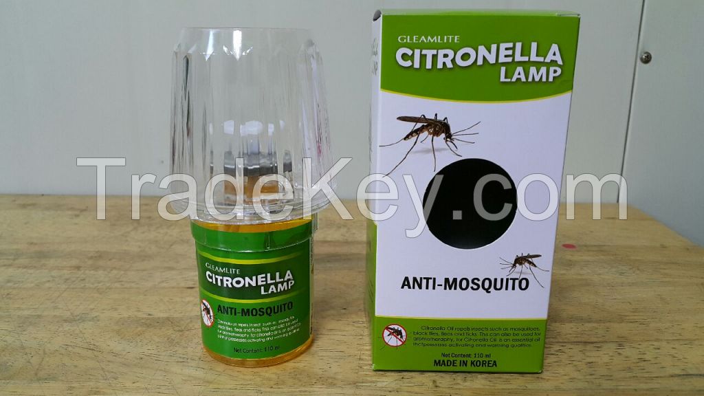 Mosquito repellent Citronella liquid wax candle