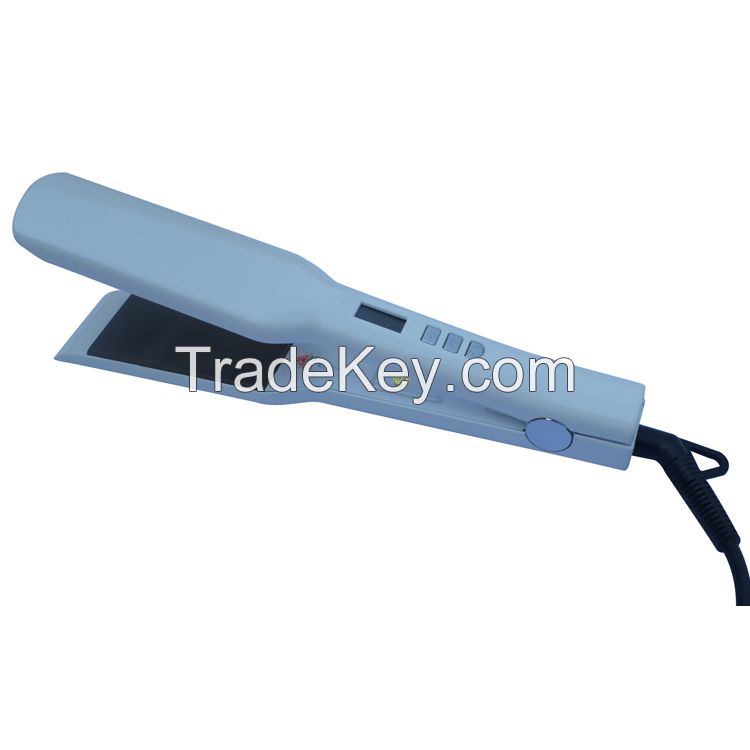 LCD Display 2inch Hair Flat Iron Straightening Hair Straightener Brush
