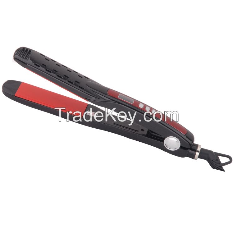 Ceramic Anion Hair Straightening Flat Iron Intelligent LCD Hair Curler