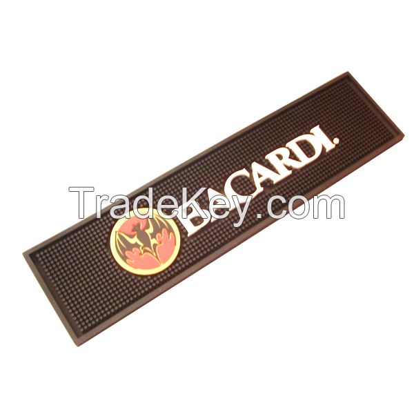 Factory Wholesale & Customize Rubber Logo Bar Mat
