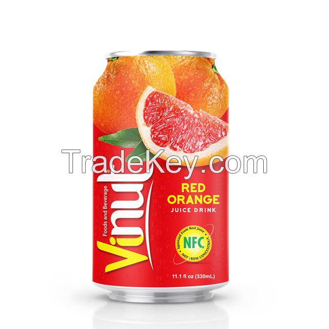 330ml Canned Red Orange juice drink