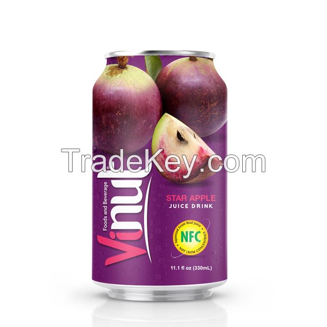 330ml Canned Star Apple juice drink