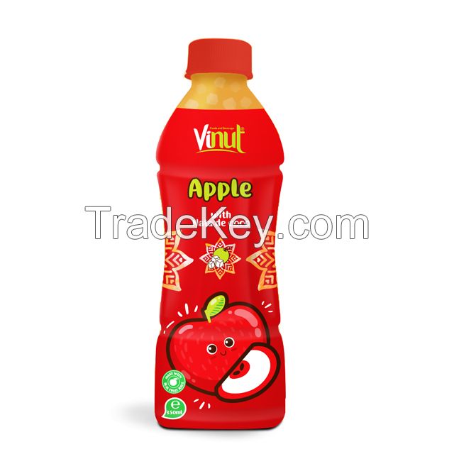 350ml Bottled Apple Juice with nata de coco