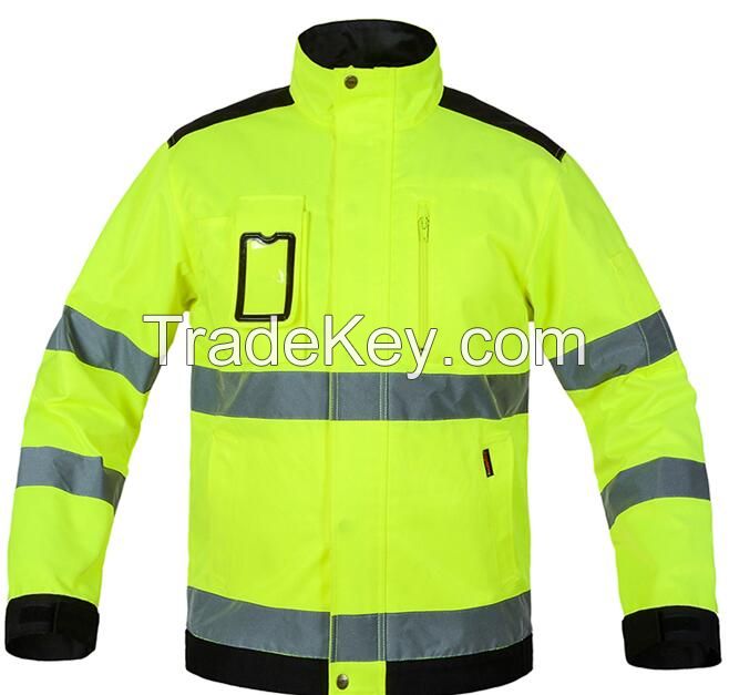 Mens Fluorescent Workwear Jacket B222