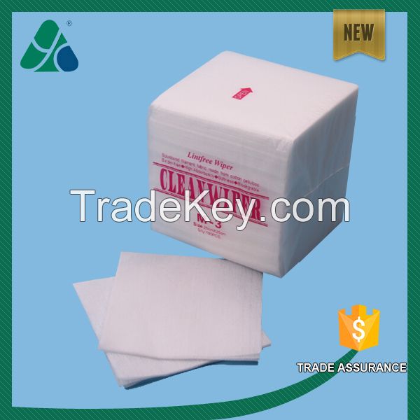 Sell Polyester Viscose Nonwoven Fabric Lint Free Cleanroom Cleaning Wiper