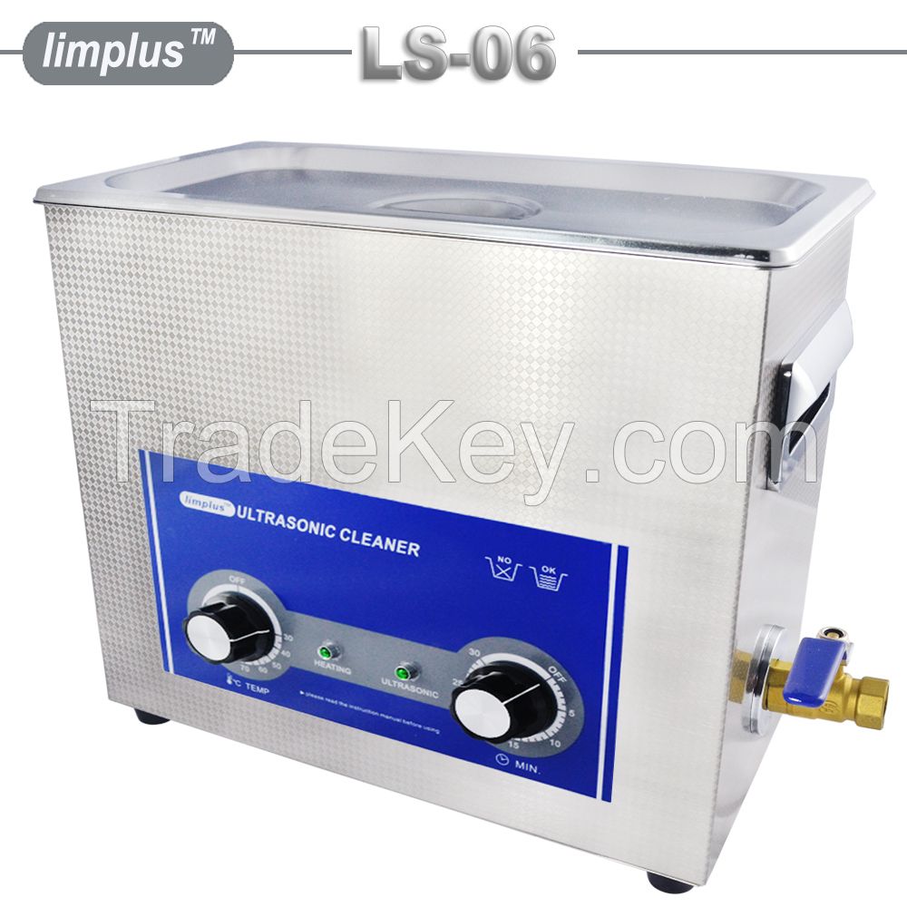 Limplus jewellery eyeglasses watch razor tattoo ultrasonic cleaner 6.5liter