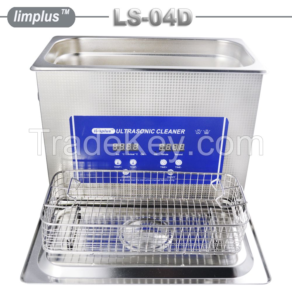 Limplus Digital Heated filter ultrasonic cleaner degrease with basket LS-04D