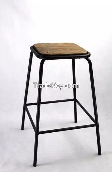 metal and concrete table, vintage leather furniture, vintage or antique wood furniture