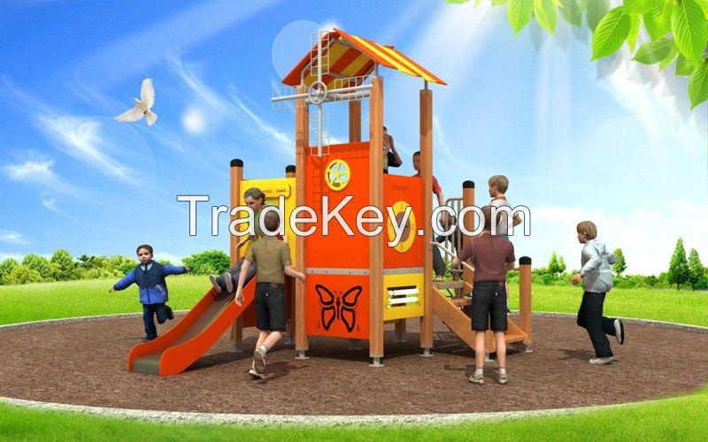 Hot Selling Outdoor Playground Slide Pe Series WD-BC207
