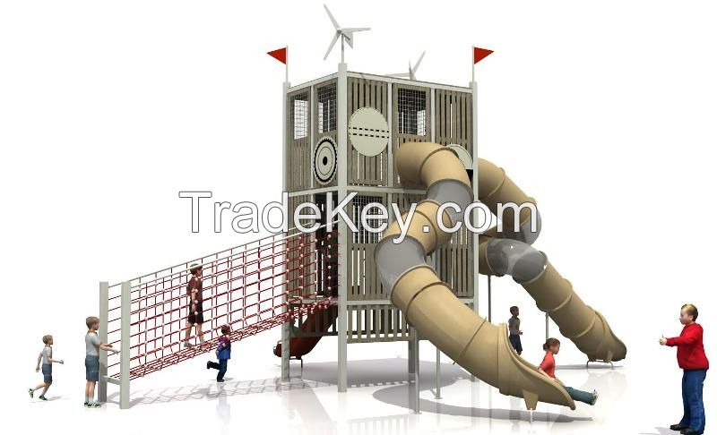Commercial Slide Tunnel Outdoor Playground Equipment WD-MF102