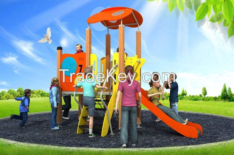 Hottest PE Series Outdoor Playground Equipment for Children above 3 Years WD-BC203