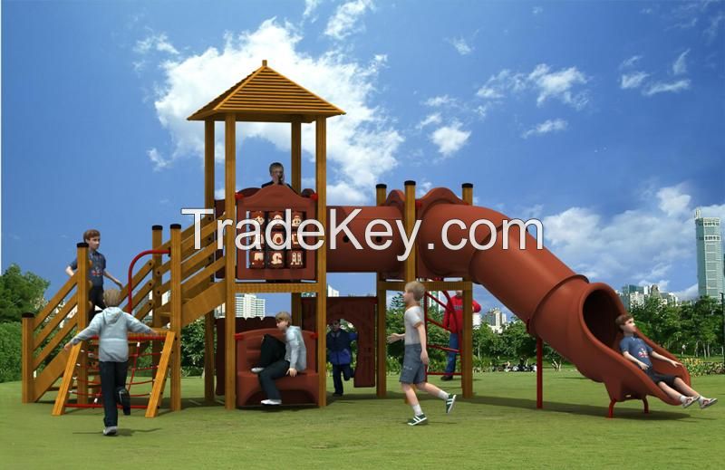 WD-TM134 Commerce Wooden Series Outdoor Playground Equipment