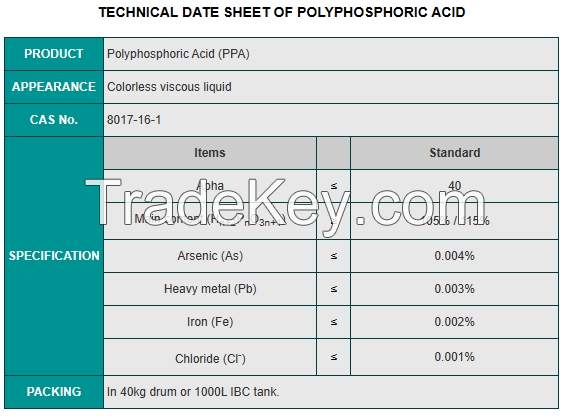 Polyphosphoric Acid (PPA)  Cas 8017-16-1