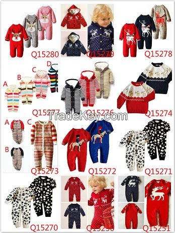Baby Sweaters Jumpsuits Rompers Babies Newborn Vintage Onesies Bodysuits With Botton Infants Toddlers Cotton Sweaters Romper For 0-2 years old