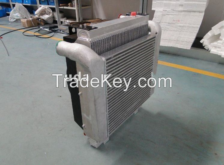 Oil cooler combination with air cooler