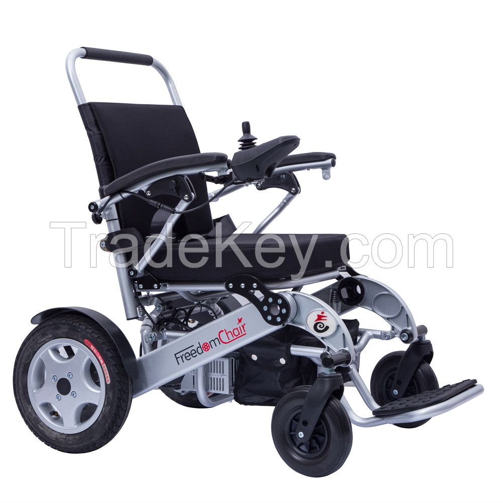 lightweight aluminum portable foldable electric power wheelchair