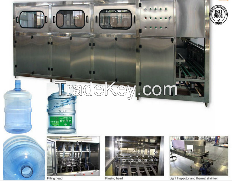 300BPH gallon water filling line/barrel water filling machine