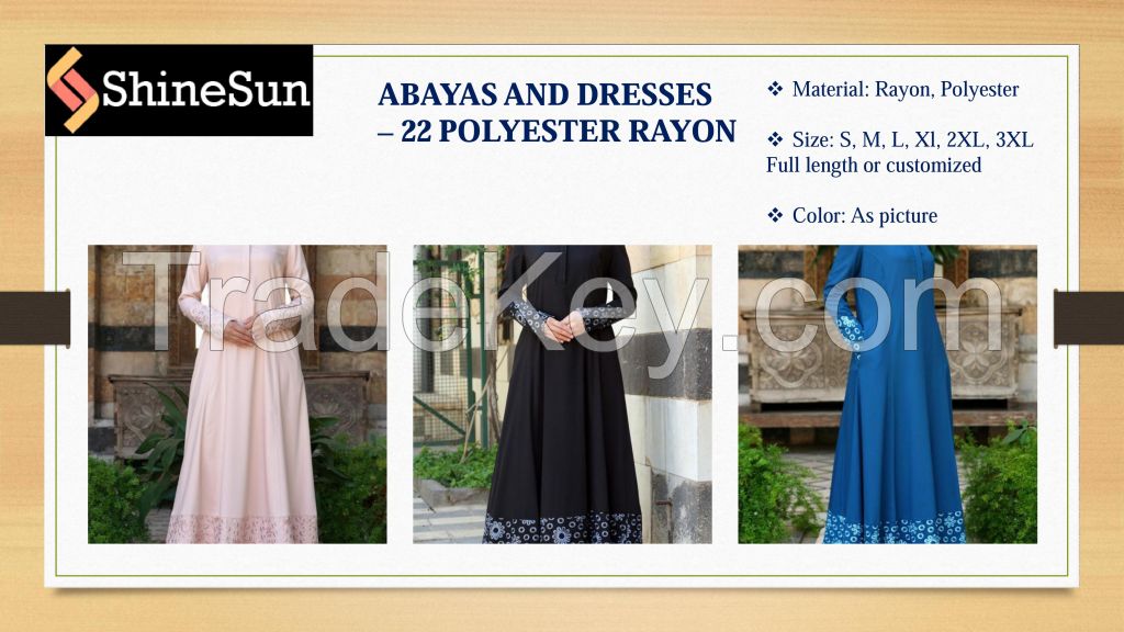 Abayas and Dresses