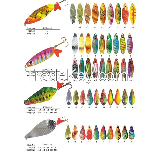 spinner and spoon fishing lure