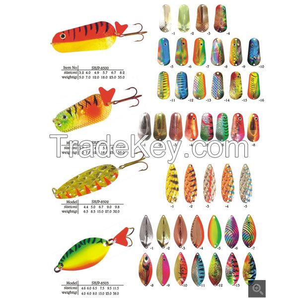 spinner and spoon fishing lure