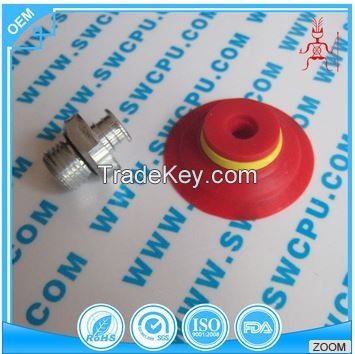 Rubber suction cup with screw