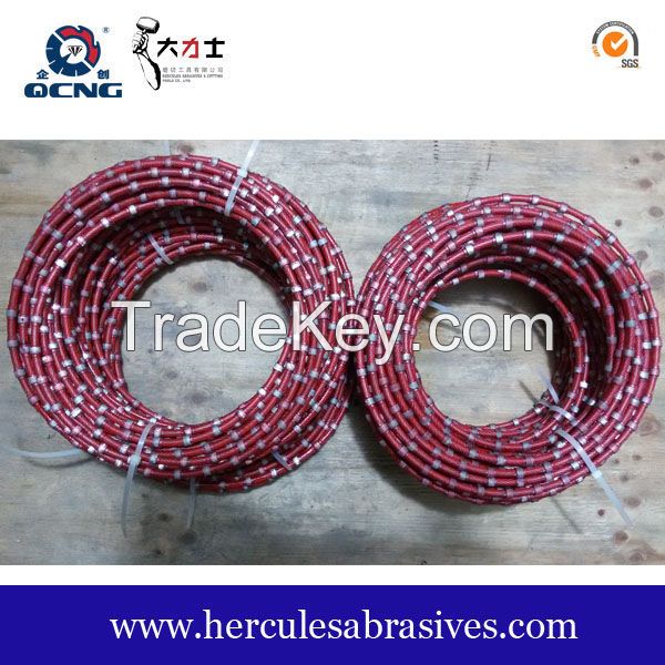 8.8 mm Plastic diamond wire saw for granite profiling