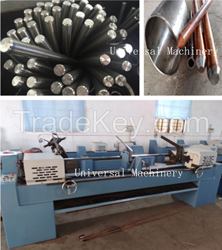 Global warranty double head Chamfering Machine for pipe rod bar wire