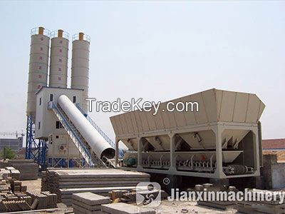 YHZS mobile concrete batching plant