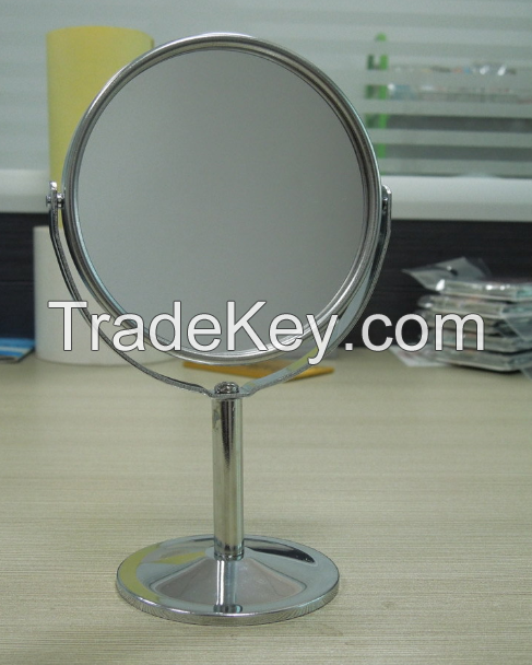 Manifying double-sided desktop makeup mirror