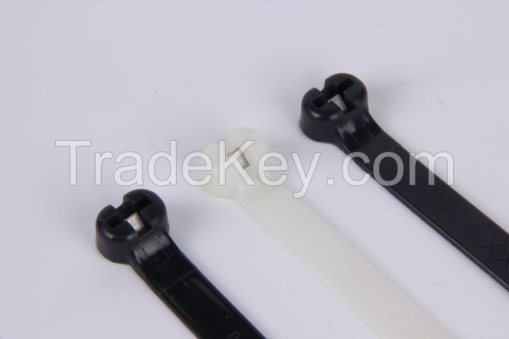 Nylon Cable Tie NZ-1 Series--stainless steel plate locked