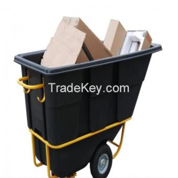 OEM customized rotomolded plastic tilt truck /OEM fabricated cast trolly/ dump truck