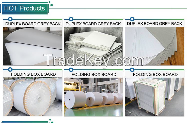 Duplex board with gery back