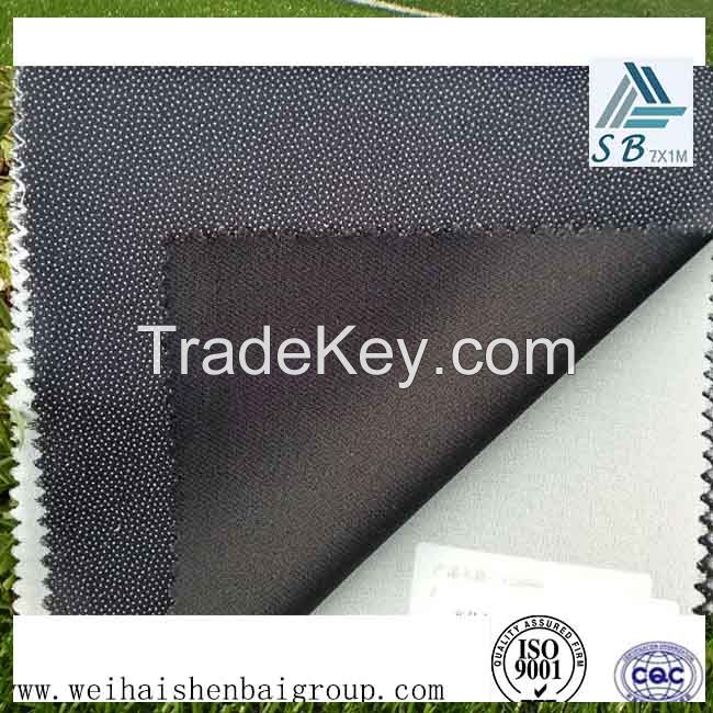 Hot sell polyester warp knitting weft insert garment interlining fabric