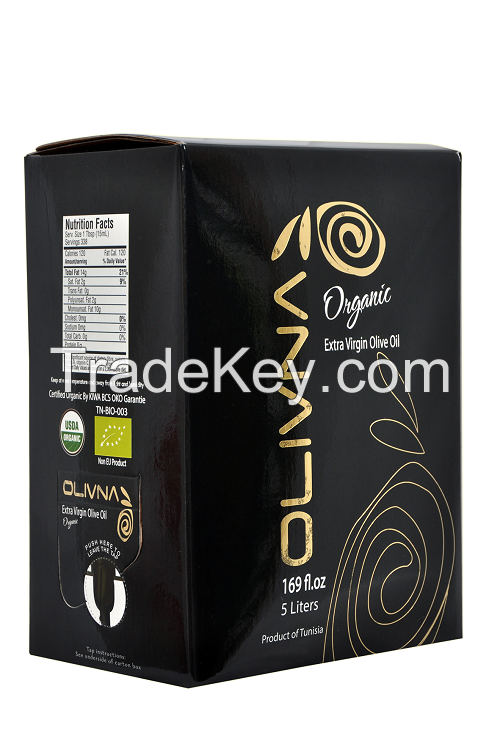 Extra Virgin olive oil and organic oilve oil Big-in- Box 5L