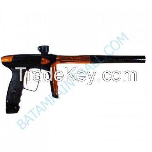 New DLX LUXE ICE Paintball Marker Gun - Polished Black and Orange