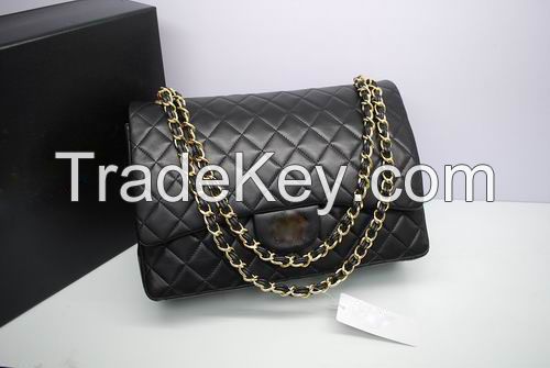 Hot sell classic designer leather flap bag