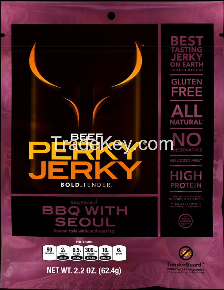 Perky Jerky BBQ With Seoul Beef Jerky