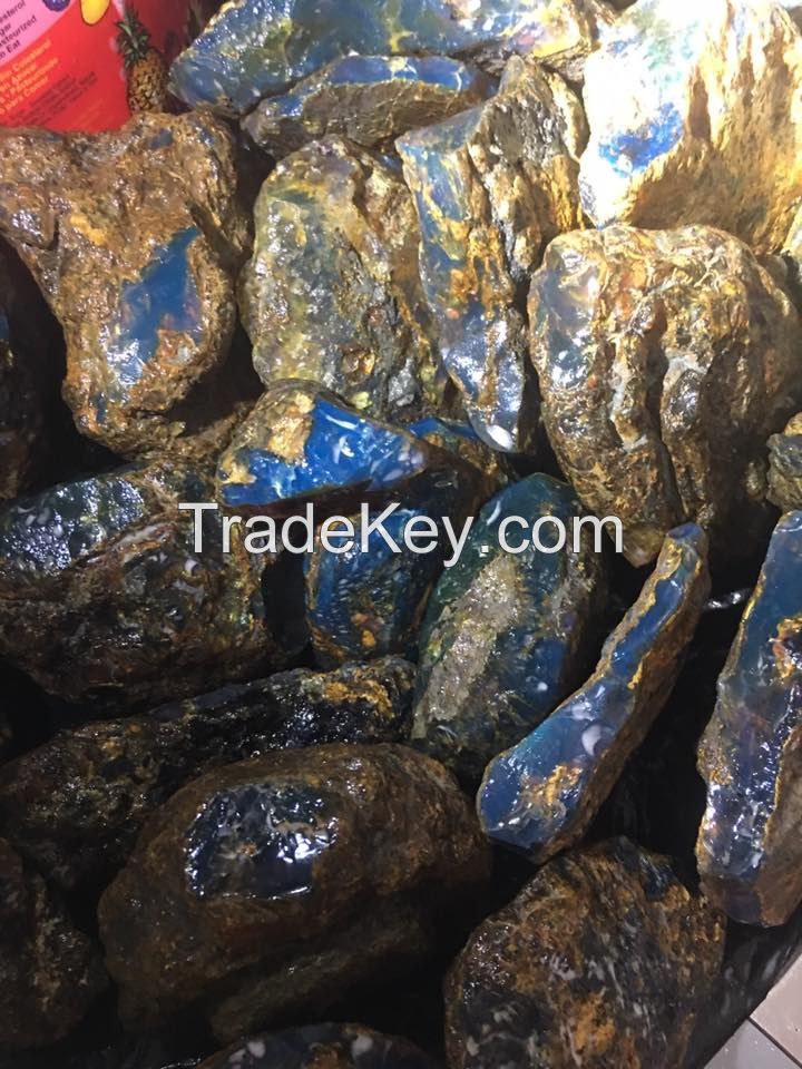 Blue Natural Amber for sell (Samples Available)
