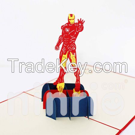 Iron man 3d pop-up card - BT131