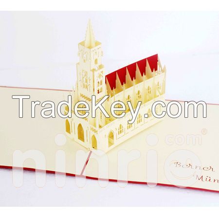 Berner church 3d pop-up card - BD046