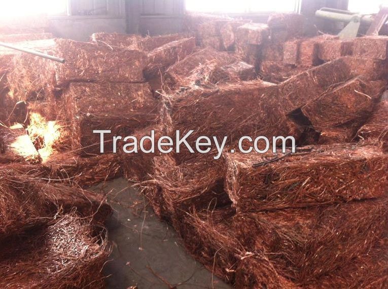Red copper wire scrap 99.9%