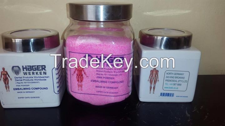 99.98% Pure hager werken embalming compound pink powder