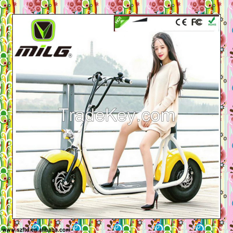 Powerful High Speed Lithium Battery Harley Citycoco 2000W EEC electric scooter