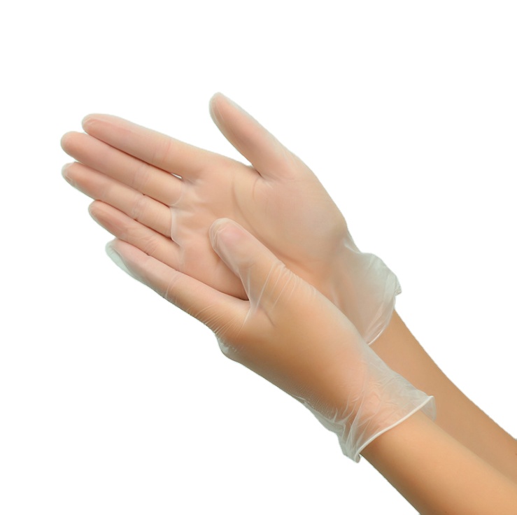 Industrial Vinyl Gloves/pvc Gloves Disposable Gloves Blue, Black And Clear