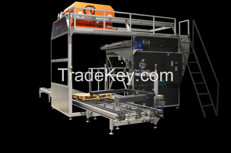 Automatic Bag Slitting and Emptying Machine