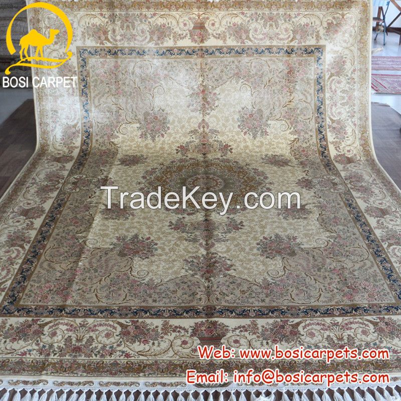 Silk Hand knotted double knots persian rugs